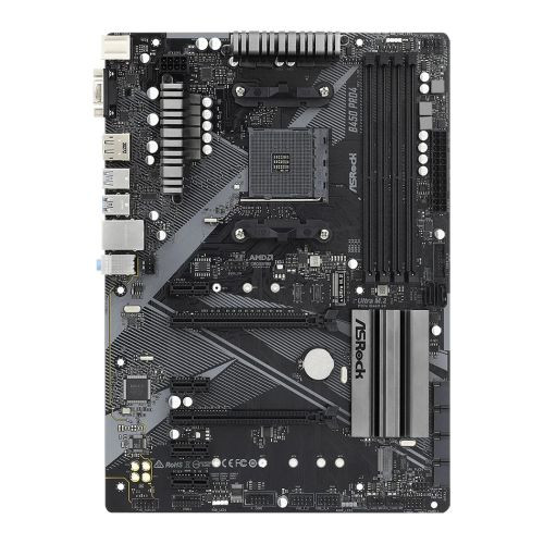 Asrock B450 PRO4 R2.0 Amd B450 Am4 Atx 4 Ddr4 Xfire Vga Hdmi Dp 2X M.2 B450 PRO4 R2.0