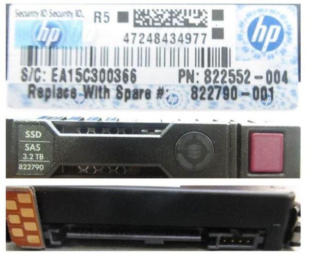 Hewlett Packard Enterprise 822790-001 DRV SSD 3.2TB 12G 2.5 SAS MU 822790-001