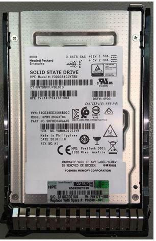 Hewlett Packard Enterprise P06598-001 SPS-DRV SSD 3.84TB SFF SAS P06598-001