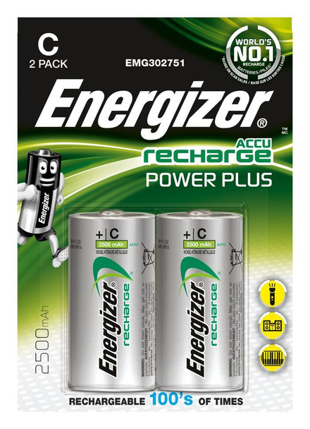Energizer 635674 RECH HR14 2500MAH 2PK 635674