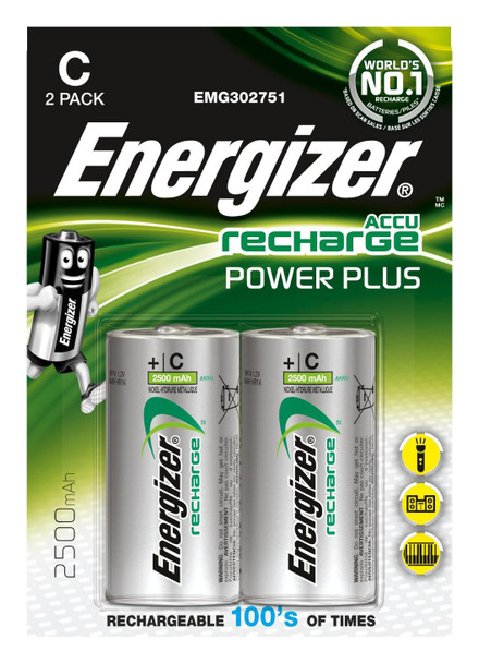 Energizer 635674 RECH HR14 2500MAH 2PK 635674