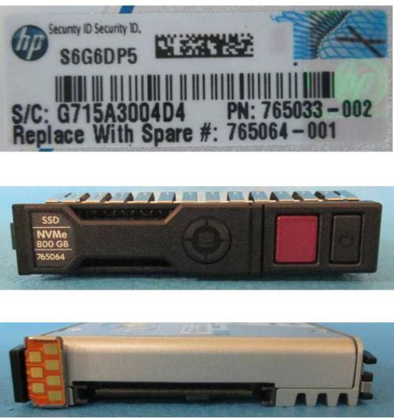Hewlett Packard Enterprise 765064-001 DRV SSD 800GB 2.5 NVME LE 765064-001