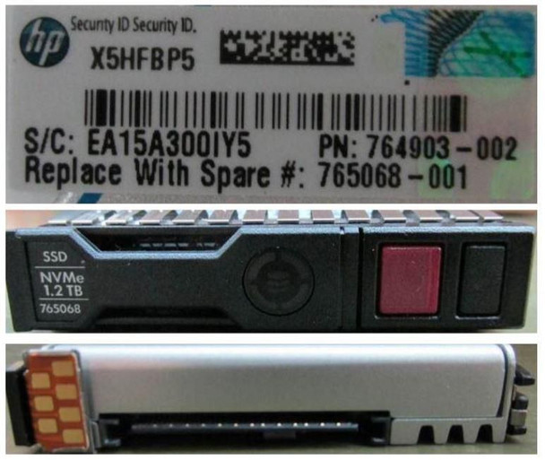Hewlett Packard Enterprise 765068-001 DRV SSD 1.2TB 2.5 NVME VE 765068-001