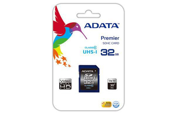 ADATA ASDH32GUICL10-R 32GB SDHC Class 10 USH-I ASDH32GUICL10-R