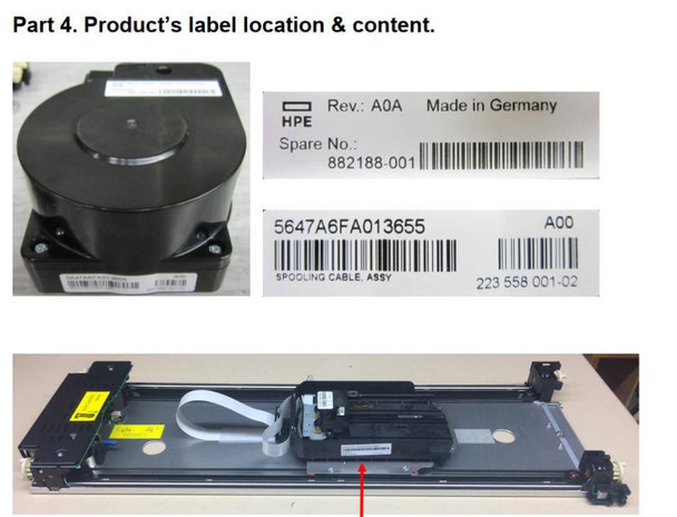Hewlett Packard Enterprise 882187-001 SPS-3U ROBOTIC ASSEMBLY 882187-001