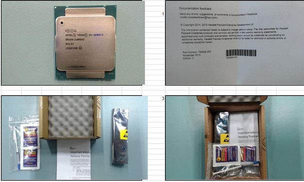 Hewlett Packard Enterprise 850078-001 CPU: 2.6GHZ E5-2690V3 12C 850078-001