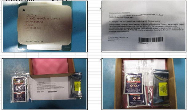 Hewlett Packard Enterprise 854778-001 CPU: 2.5GHZ/120W/12C E5 854778-001