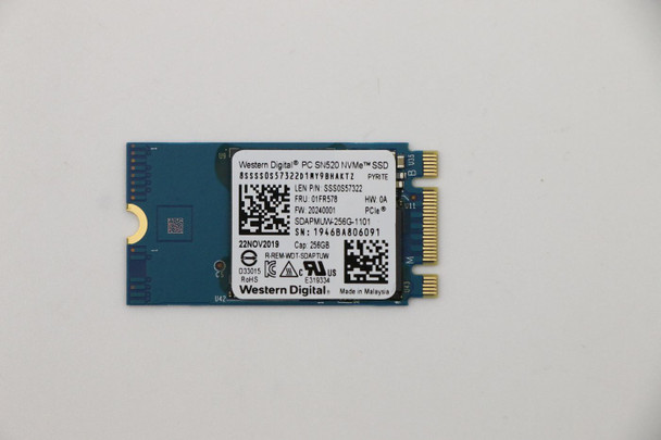 Lenovo 01FR578 SDK 1101 256G M.2 PCIe 2242 SS 01FR578