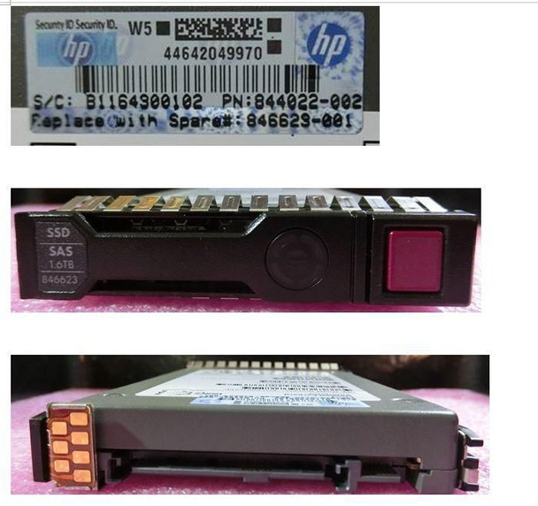 Hewlett Packard Enterprise 846623-001 Hot-plug SSD 1.6TB 846623-001