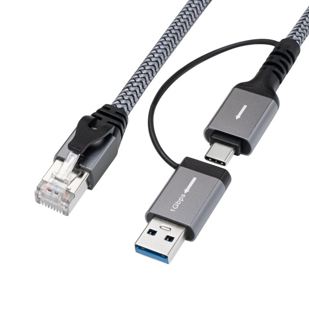 MicroConnect MC-RJ45USBC-10 CAT6 FTP to USB A-C adapter MC-RJ45USBC-10