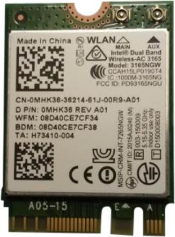 Dell MHK36 CRD WRLES M.2 3165 MHK36
