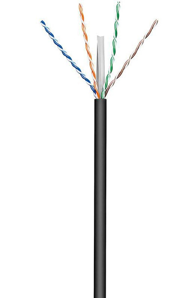 MicroConnect KAB023-100 U/UTP CAT6 Outdoor 100m. Black KAB023-100