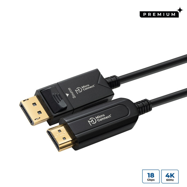 MicroConnect DP-HDMI-2000V1.4OP Premium Optic DP - HDMI Cable DP-HDMI-2000V1.4OP