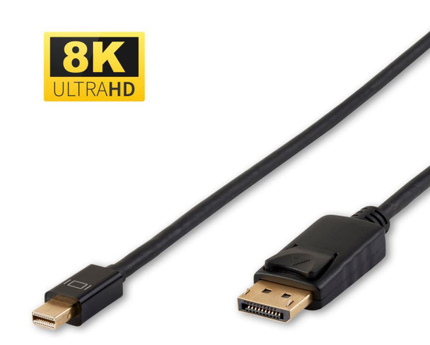 MicroConnect DP-MMG-100MBV1.4 Mini DP - Displayport 1.4 1m DP-MMG-100MBV1.4