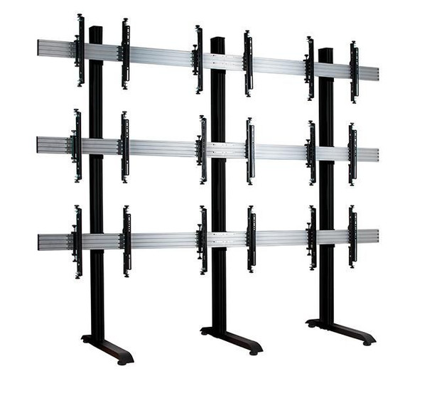 B-Tech BT8370-3X3/BB 3x3 Videowall Stand BT8370-3X3/BB