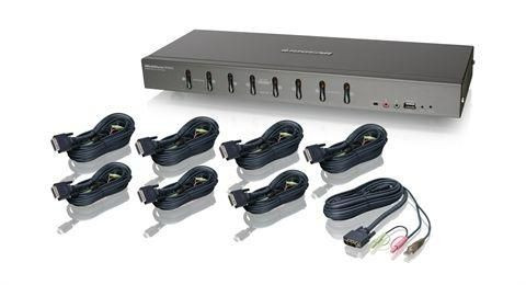 IOGEAR GCS1108KIT1 8-port USB DVI KVMP switch GCS1108KIT1