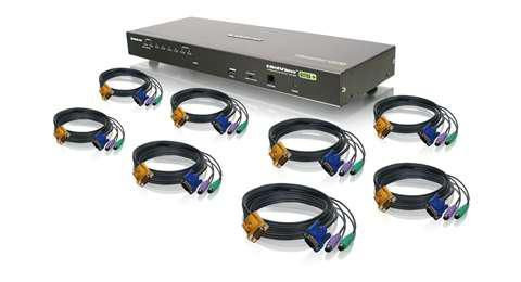 IOGEAR GCS1808KITP 8-Port Combo VGA KVMP GCS1808KITP