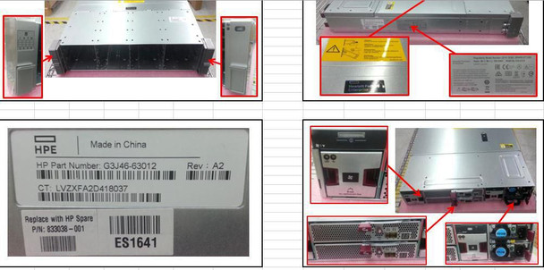 Hewlett Packard Enterprise 833038-001 DRV ENCLSR LFF 2U SS20000 833038-001