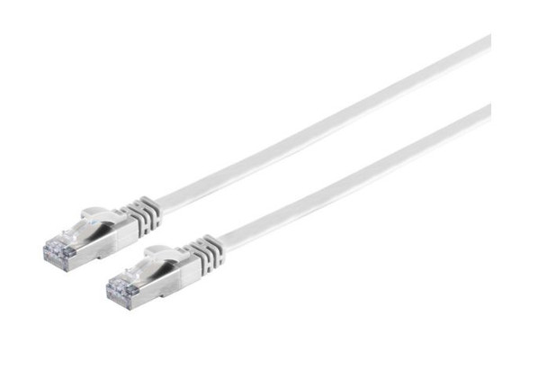 MicroConnect V-UTP6A10W-FLAT U/UTP CAT6A 10M White Flat V-FTP6A10W-FLAT