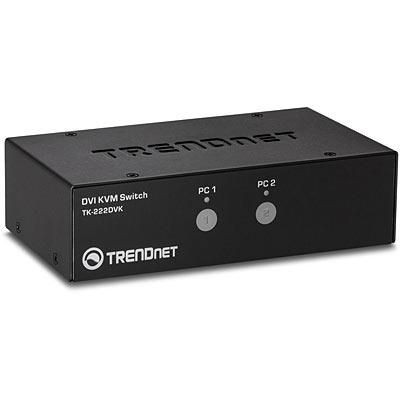 TrendNET TK-222DVK 2-port DVI KVM Switch Kit TK-222DVK