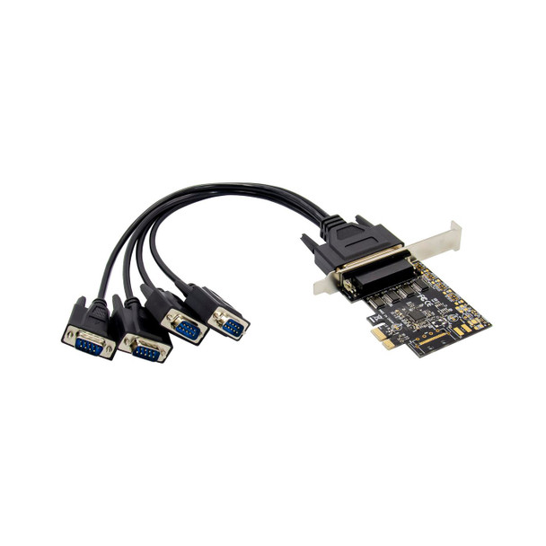 MicroConnect MC-PCIE-AX99100 PCIe 4S DB9 RS232 Serial Card MC-PCIE-AX99100