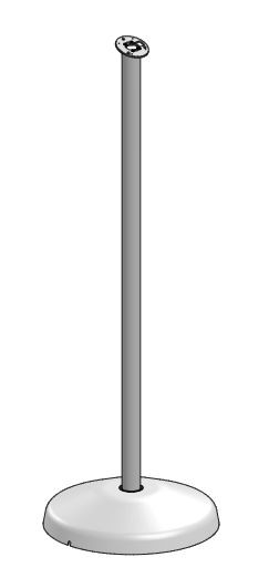 Ergonomic Solutions SPM119-02 SP1 Floorstand - BLACK SPM119-02