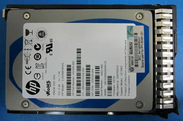 Hewlett Packard Enterprise 653961-001-RFB 200Gb SAS 2.5 " 653961-001-RFB