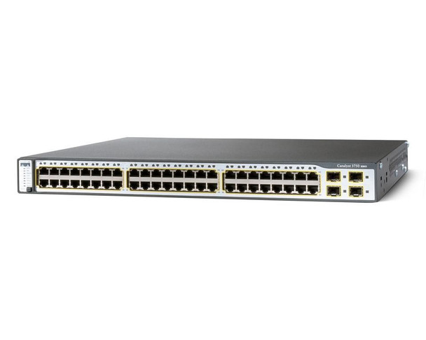 Cisco WS-C3750-48PS-S-RFB Catalyst 3750-48PS SMI Switch WS-C3750-48PS-S-RFB