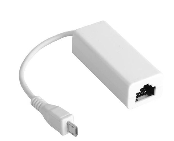 MicroConnect USBMICROETHB USB MICRO to Ethernet. White USBMICROETHB