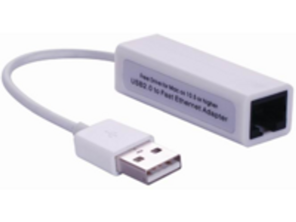 MicroConnect USBETHW USB2.0 to Ethernet. White USBETHW