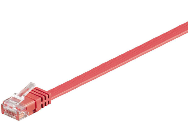 MicroConnect V-UTP602R-FLAT U/UTP CAT6 2M Red Flat V-UTP602R-FLAT