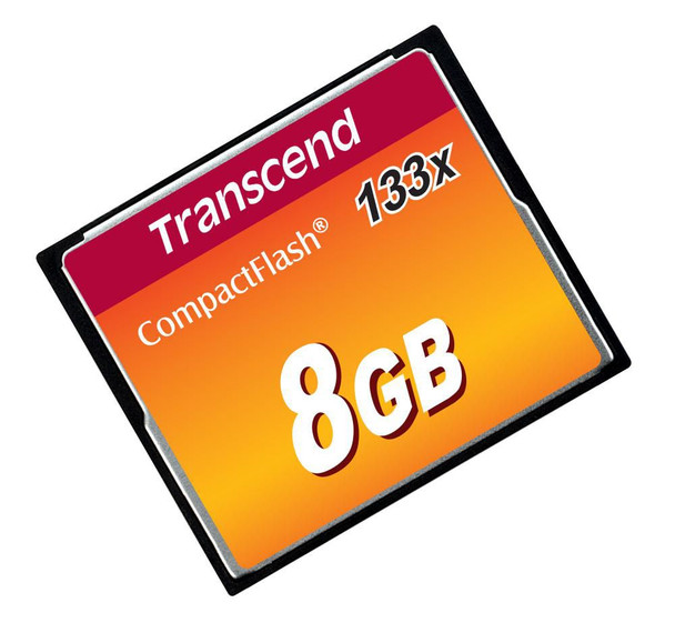 Transcend TS8GCF133 8GB CF CARD 133X. TYPE I TS8GCF133