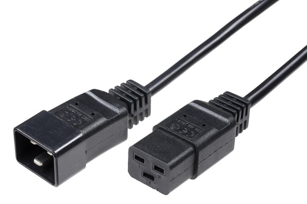MicroConnect PE141510 Power Cord C19 - C20 16A 1m PE141510