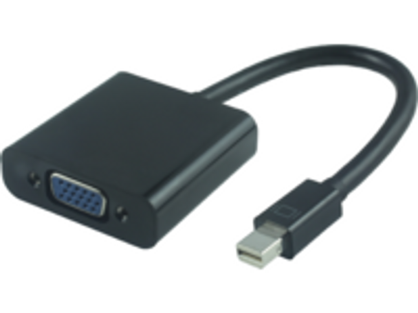 MicroConnect MDPVGA2B Mini Displayport-VGA M-F Black MDPVGA2B