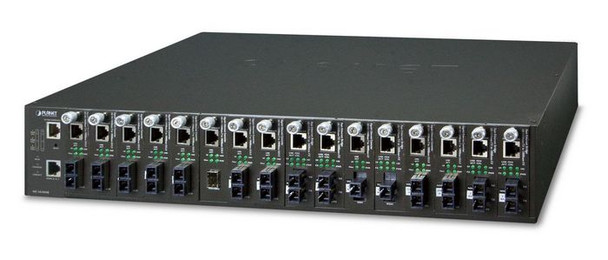 Planet MC-1610MR48 19" 16-slot  SNMP Managed MC-1610MR48