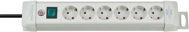 Brennenstuhl 1955560100 Power extension 3 m 6 AC 1955560100