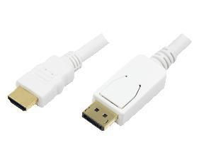 LogiLink CV0055 Display Port to HDMI cable wh CV0055