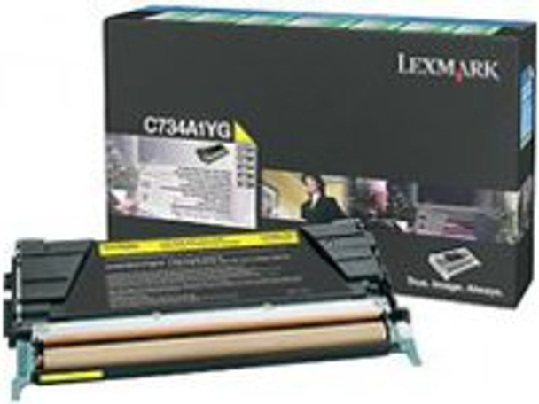 Lexmark C734A1YG Toner Yellow Return Program C734A1YG