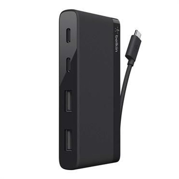 Belkin F4U090BTBLK 4-PORT USB-C TRAVEL HUB F4U090BTBLK