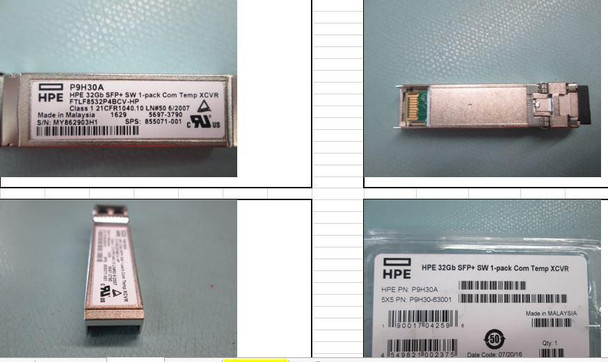 Hewlett Packard Enterprise 855071-001 32GB SFP+ SW 1-PACK COM TEMP 855071-001