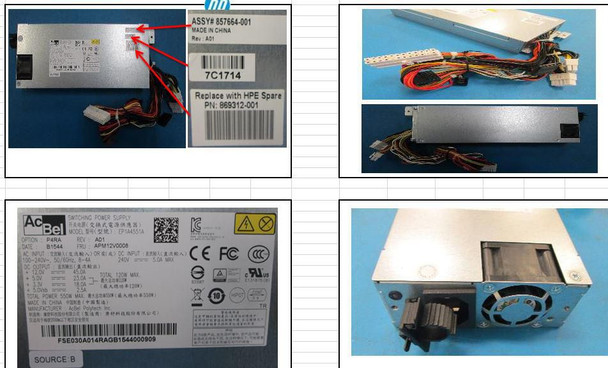 Hewlett Packard Enterprise 869312-001 SPS-PSU 550W SINGLE/PLATINUM 869312-001