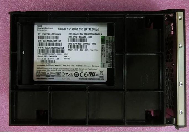 Hewlett Packard Enterprise 873797-001 SSD 960GB 6G LFF SATA MU PLP 873797-001