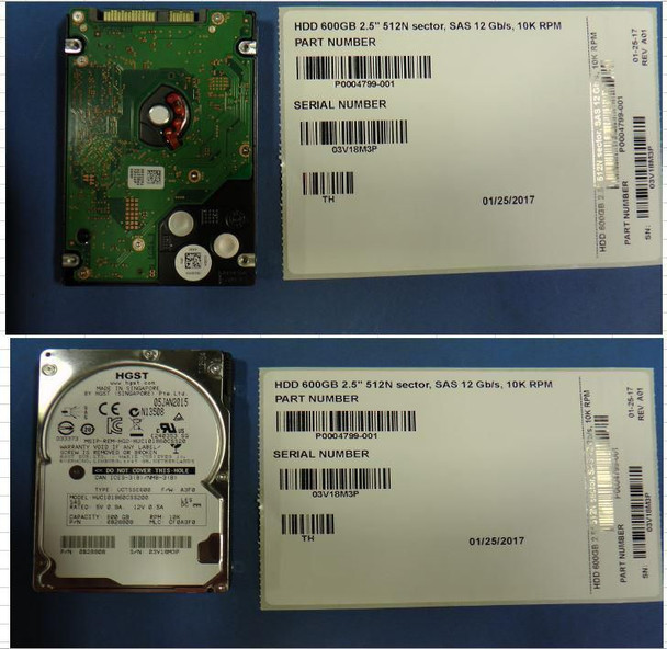Hewlett Packard Enterprise 871763-001 HDD 600GB 12G 10K SFF SAS 512N 871763-001