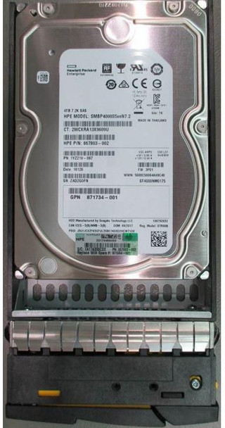 Hewlett Packard Enterprise 871864-001 DRV 4TB HDD SAS 12G LFF 871864-001