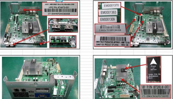 Hewlett Packard Enterprise 874738-001 SPS-PCA M/B X3421 874738-001