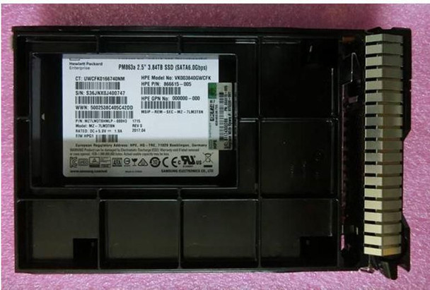 Hewlett Packard Enterprise 875355-001 SSD 3.84TB 6G SATA RI 875355-001