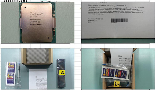 Hewlett Packard Enterprise 868057-001 CPU:2.4GHZ 45M/165W/18C E7 868057-001