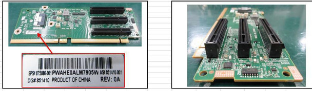 Hewlett Packard Enterprise 875086-001 SPS-PCA 3 X8 / X1 SLIMLINE 875086-001