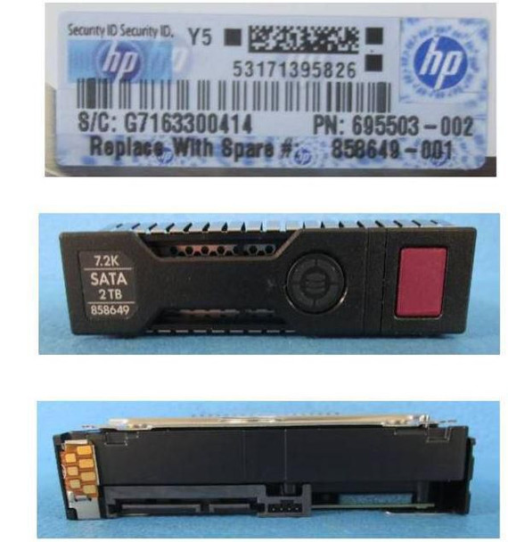 Hewlett Packard Enterprise 858649-001 2TB SATA 6G 7.2K LFF SC 858649-001