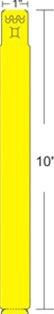 Zebra 10012712-2 Wristband 25 x 254mm Yellow 10012712-2